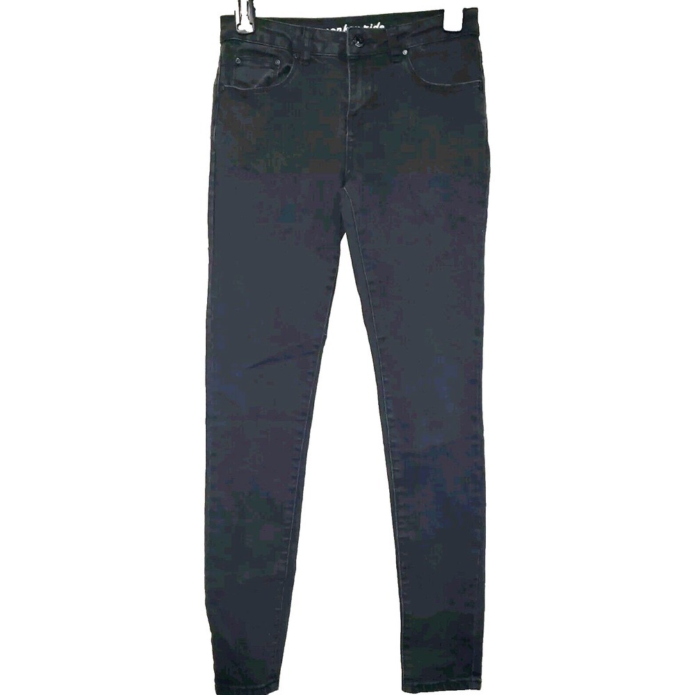 Monkey Ride Skinny Stretch Jeans Womens Size 1 Black Soft Denim